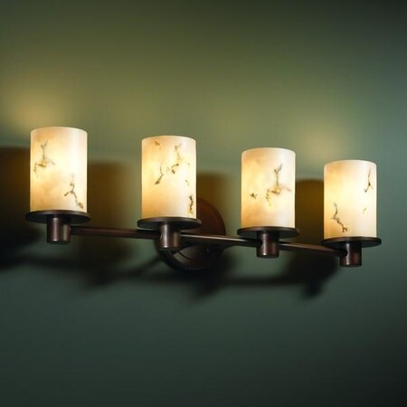 Justice Design Group Rondo 4-Light Bath Bar FAL-8514-10-DBRZ